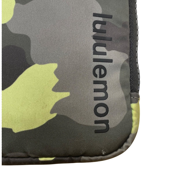 Lululemon Unisex Green/Black Camouflage Adjustable Strap Compact Crossbody Bag