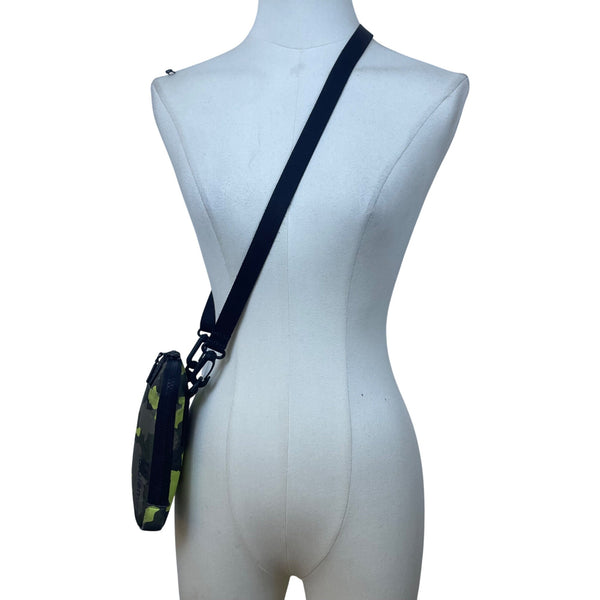 Lululemon Unisex Green/Black Camouflage Adjustable Strap Compact Crossbody Bag