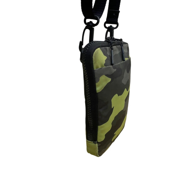 Lululemon Unisex Green/Black Camouflage Adjustable Strap Compact Crossbody Bag