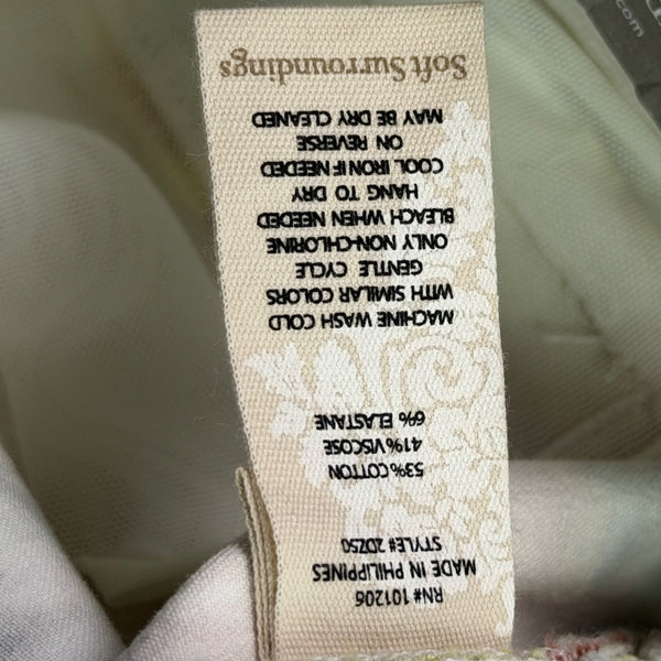 Soft Surroundings Women's Multi-Color Straight Leg Crop Pants Size S - New