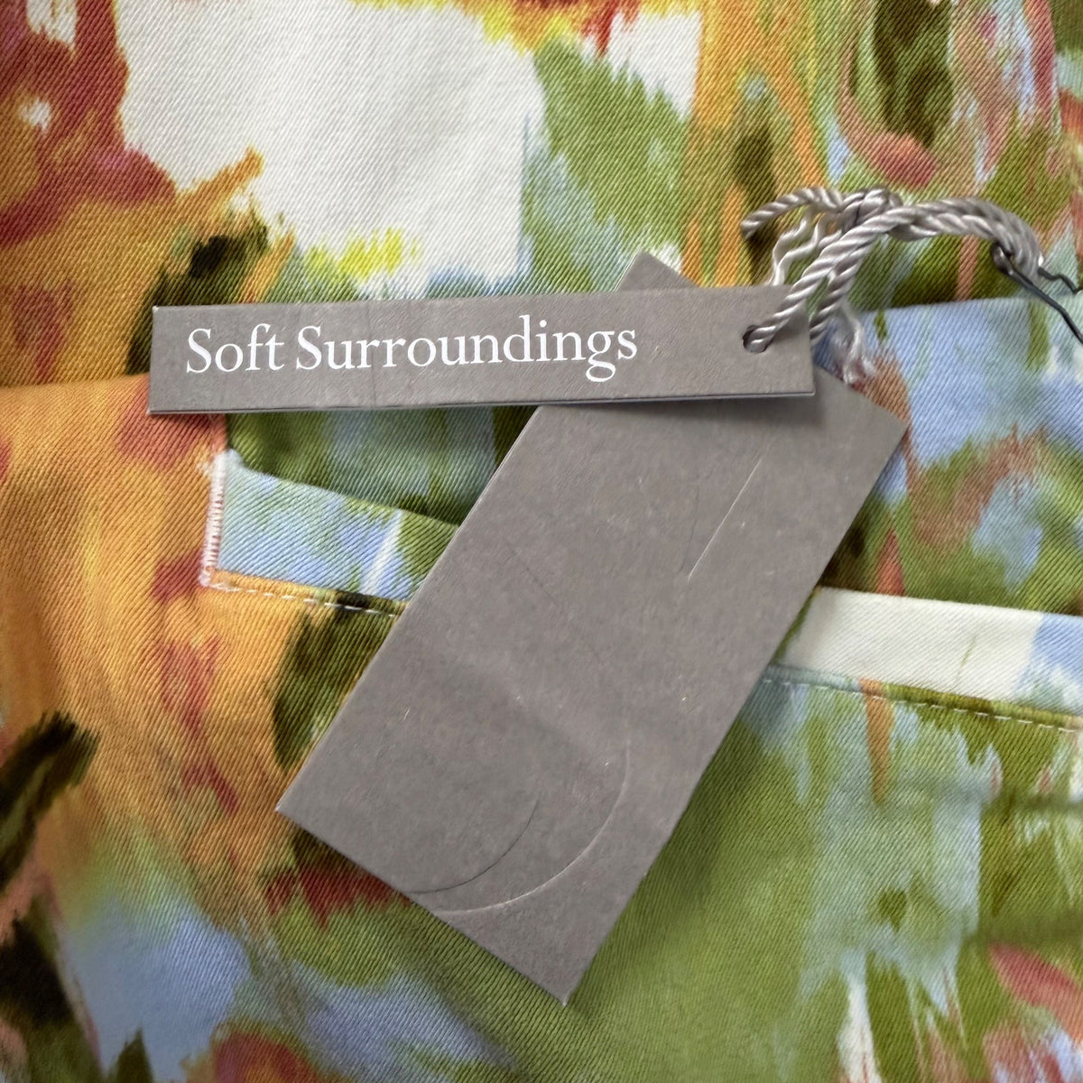 Soft Surroundings Women's Multi-Color Straight Leg Crop Pants Size S - New