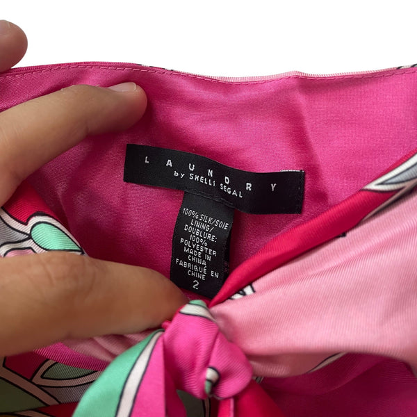 Laundry By Shelli Segal Womens Multicolor Silk Strapless Floral Print Maxi Dress Size 2