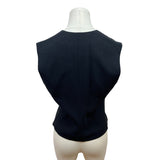 Liz Claiborne Black Beaded Sleeveless Vest Womens S