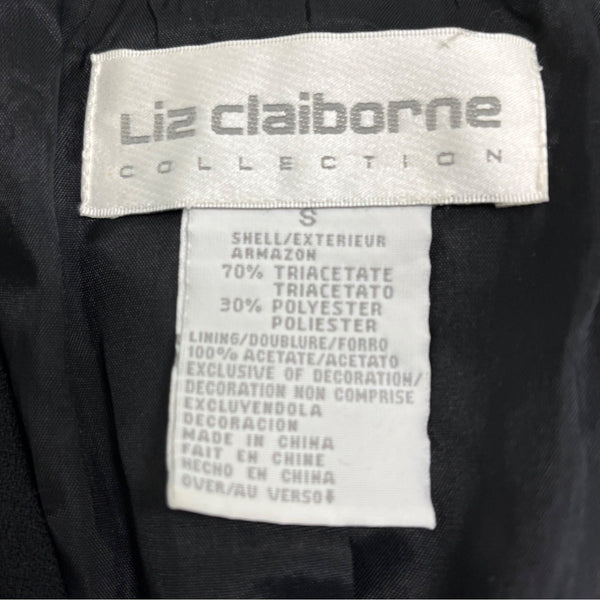 Liz Claiborne Black Beaded Sleeveless Vest Womens S