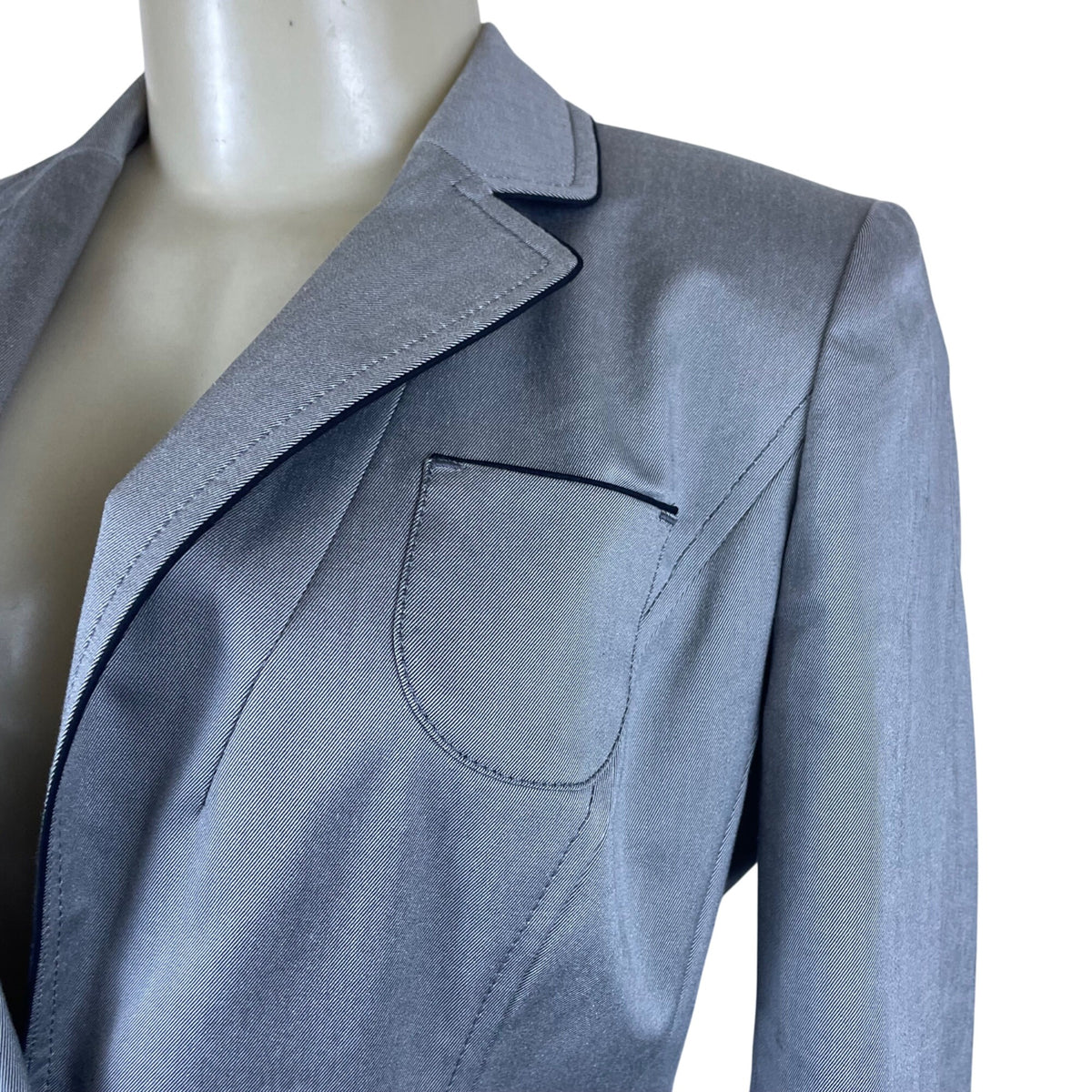 Loft Women’s Light Gray Blazer Single-Button Business Casual Size 6P