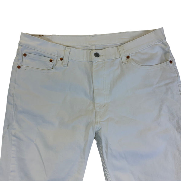 Levis Mens White Cotton Blend 511 Slim Fit Jeans  Classic Denim Style Sz W38 L32