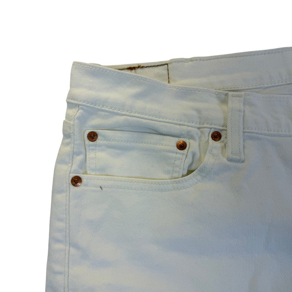 Levis Mens White Cotton Blend 511 Slim Fit Jeans  Classic Denim Style Sz W38 L32