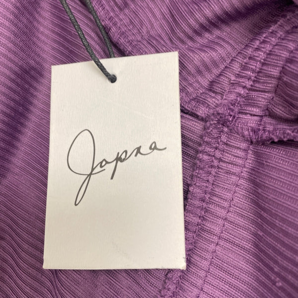 Jayes Womens Purple Mini Dress Corduroy Texture Sleeveless Zipper Size M
