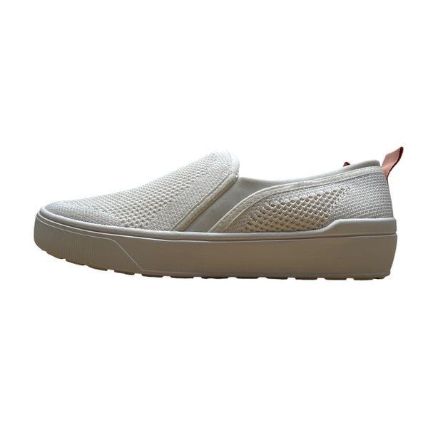Dr. Scholl's Women’s White & Beige Mesh Dreamy Knit Slip-On Shoes Sz 7.5M