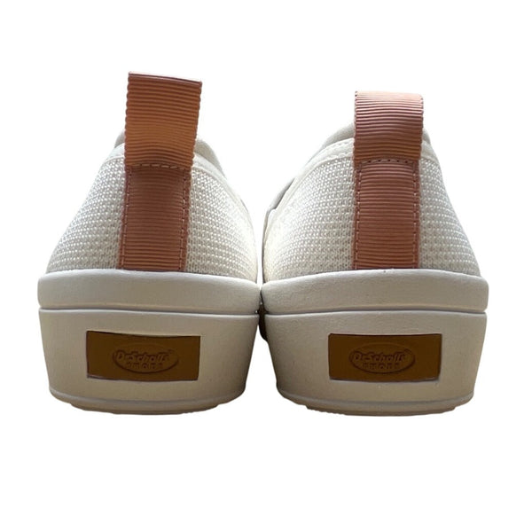 Dr. Scholl's Women’s White & Beige Mesh Dreamy Knit Slip-On Shoes Sz 7.5M