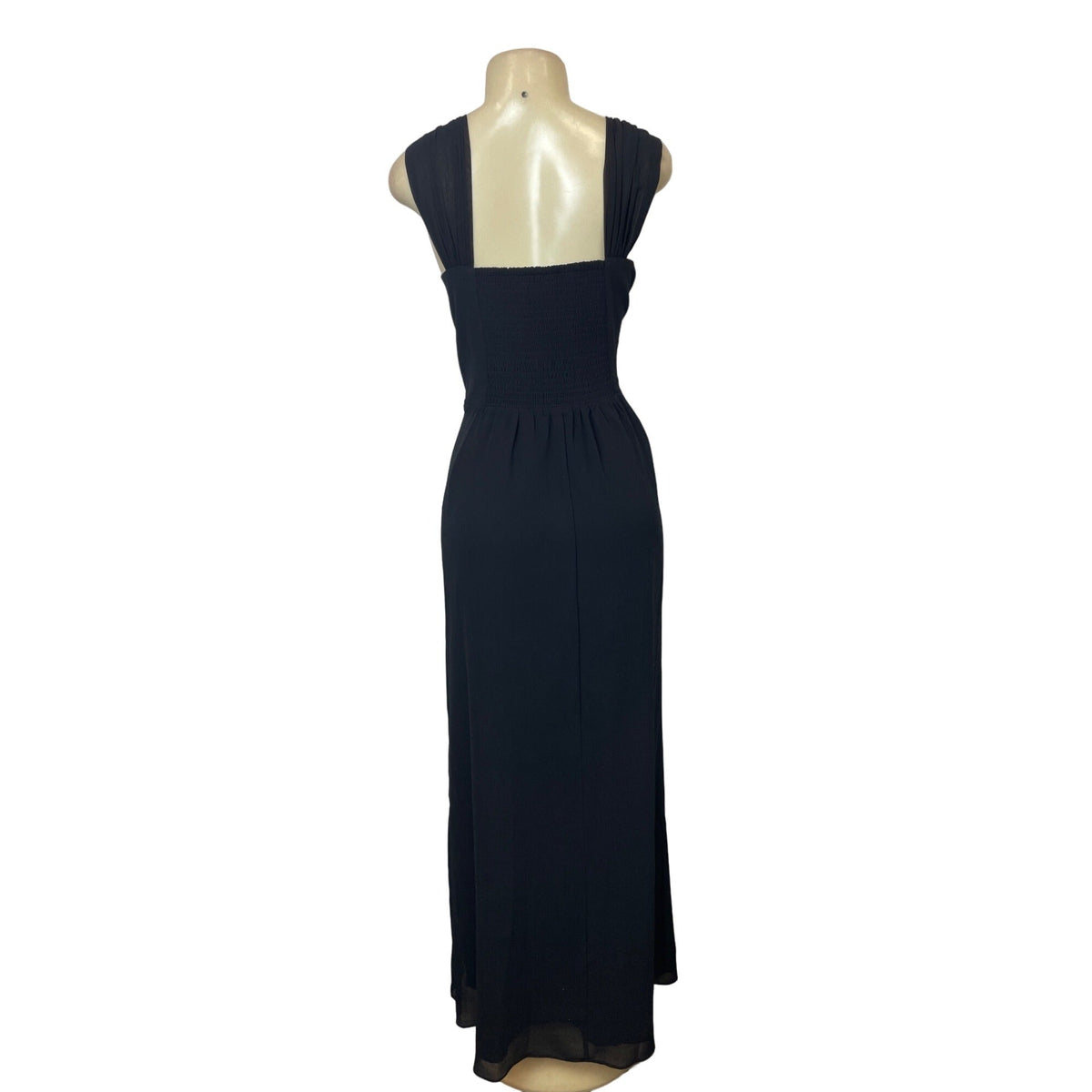 City Chic Elegant Black V-neckline with Sparkle Beading Maxi Dress Sz L