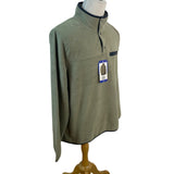 Men 32 Degrees Heat Olive Green Fleece Pullover Long Sleeve Size L - New