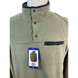 Men 32 Degrees Heat Olive Green Fleece Pullover Long Sleeve Size L - New