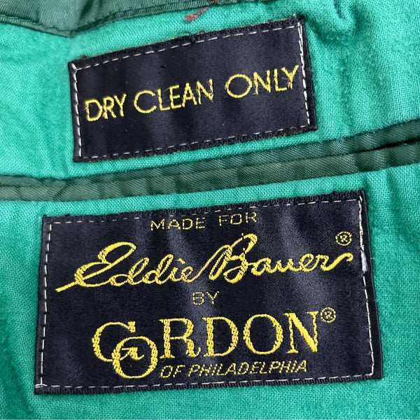 Eddie Bauer Mens Tan Blazer Jacket W/ Elbow Patches & Pockets