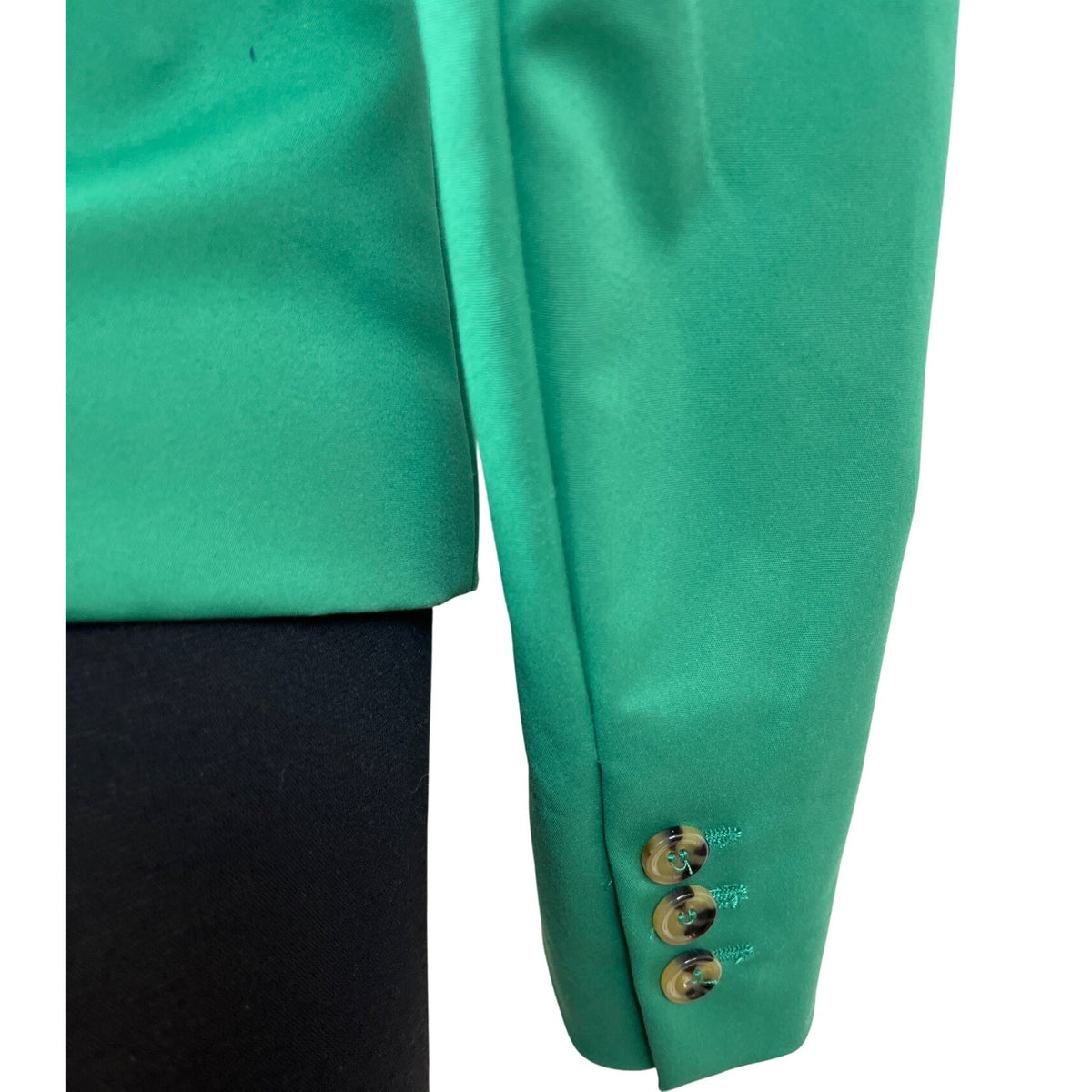 MNG Women’s Emerald Green Blazer With Single-Button Closure Sz 2 - New