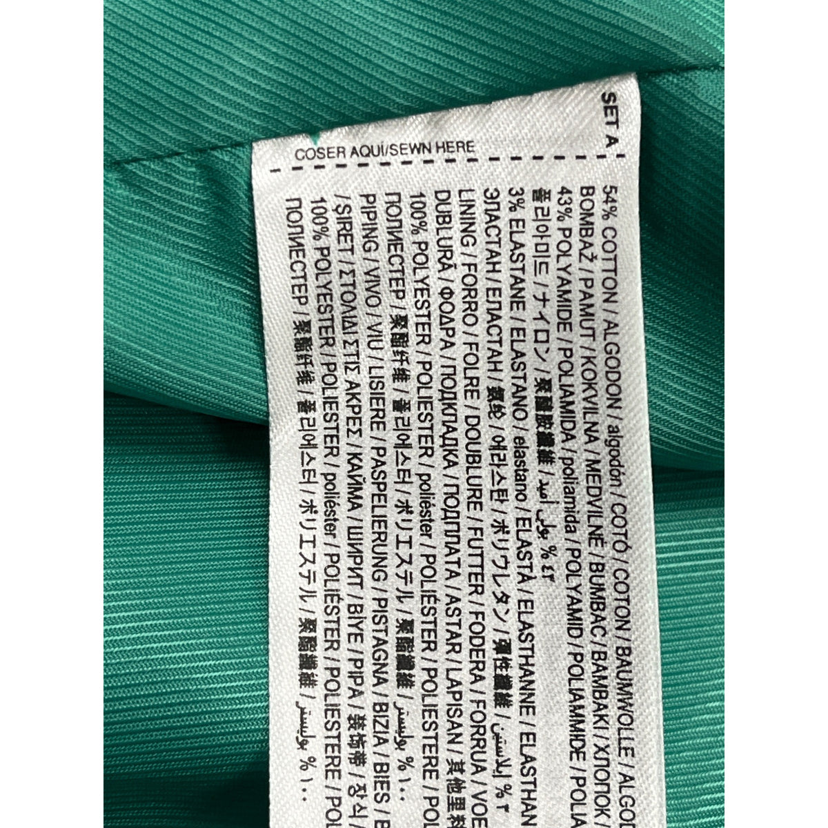 MNG Women’s Emerald Green Blazer With Single-Button Closure Sz 2 - New