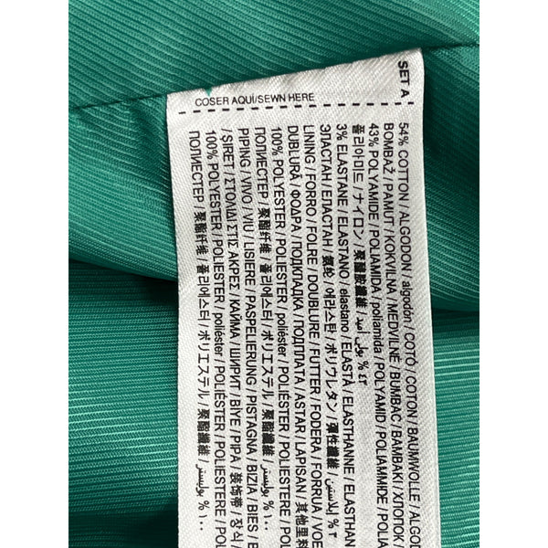 MNG Women’s Emerald Green Blazer With Single-Button Closure Sz 2 - New