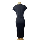 Carole Little Women's Black Shift Dress with Decorative Beads Sz S