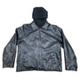 Lee Dungarees Black Faux Leather Inner pockets Hooded Mens Jacket Sz - L