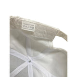 Shiny White Baseball Cap With Gold 