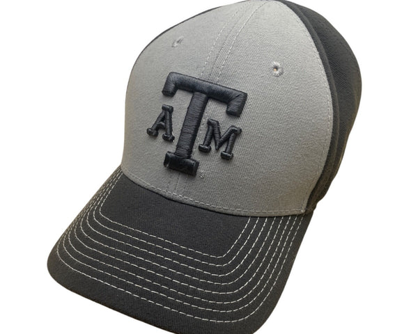 Texas A&M New Era Adjustable Cap Gray & Black Embroidered Logo Cotton Blend Unisex