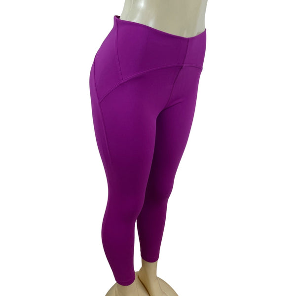 Lululemon Women’s High-Waist Cropped Leggings Purple Stretchy Yoga Pants Sz 10