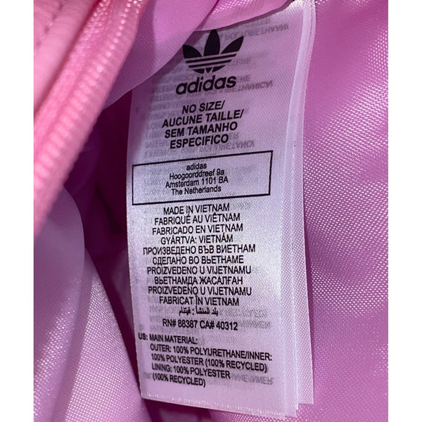 Adidas Women’s Pink/White Logo Design Adjustable Strap AC Round Crossbody Bag