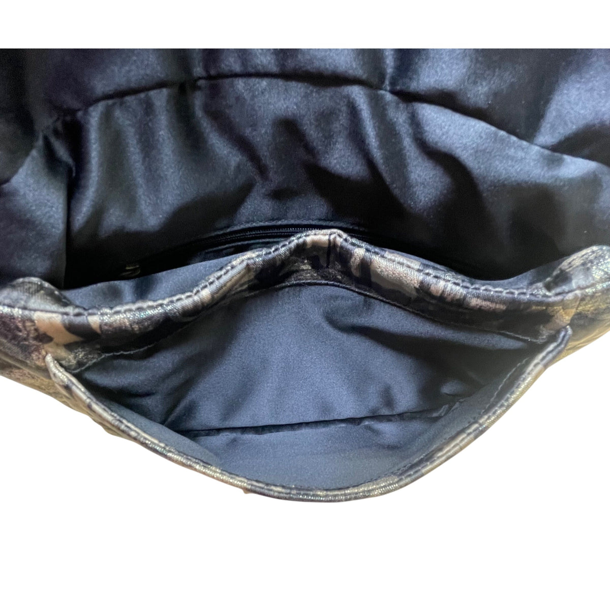 Coach Womens Black/Gold Canvas Abstract Siganture Print Crossbody Hobo Bag