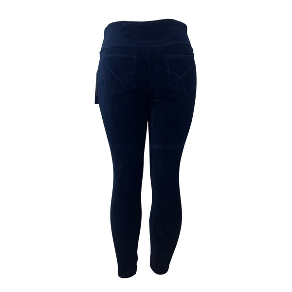 Suavé Women's Navy Knit Corduroy Leggings Medium Tummy Control - New