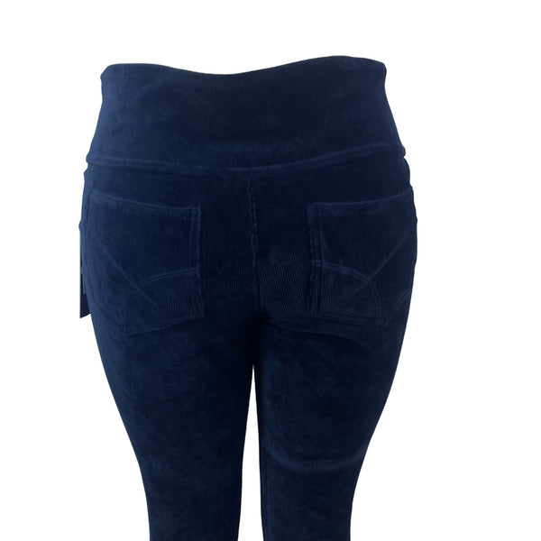 Suavé Women's Navy Knit Corduroy Leggings Medium Tummy Control - New