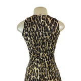 Michael Kors Leopard Print Halter Neck Bodycon Dress Size 2- NEW