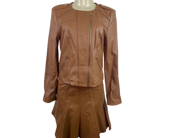 White House Black Market Women’s Brown Jacket & Matching Skirt Set Sz M/8 - New