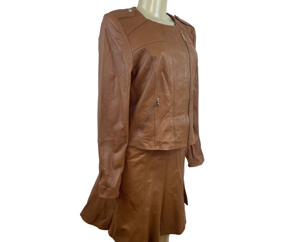 White House Black Market Women’s Brown Jacket & Matching Skirt Set Sz M/8 - New