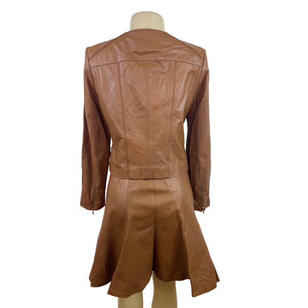 White House Black Market Women’s Brown Jacket & Matching Skirt Set Sz M/8 - New