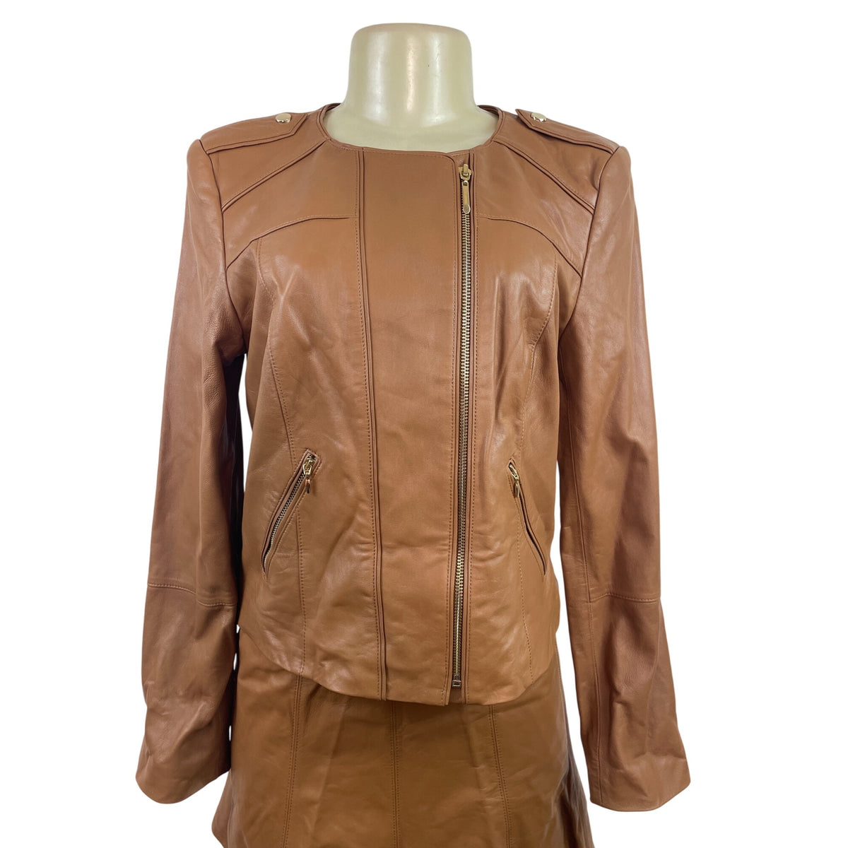 White House Black Market Women’s Brown Jacket & Matching Skirt Set Sz M/8 - New