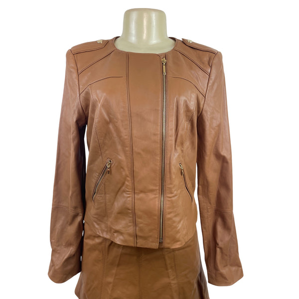 White House Black Market Women’s Brown Jacket & Matching Skirt Set Sz M/8 - New