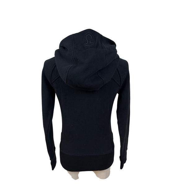 Lululemon Black Full-Zip Hoodie Women’s Size 4 Slim Fit