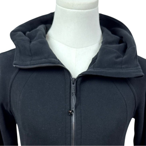 Lululemon Black Full-Zip Hoodie Women’s Size 4 Slim Fit