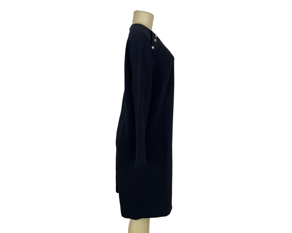 Ann Taylor Womens Black Textured Long Sleeve Dress Sz XL- NEW
