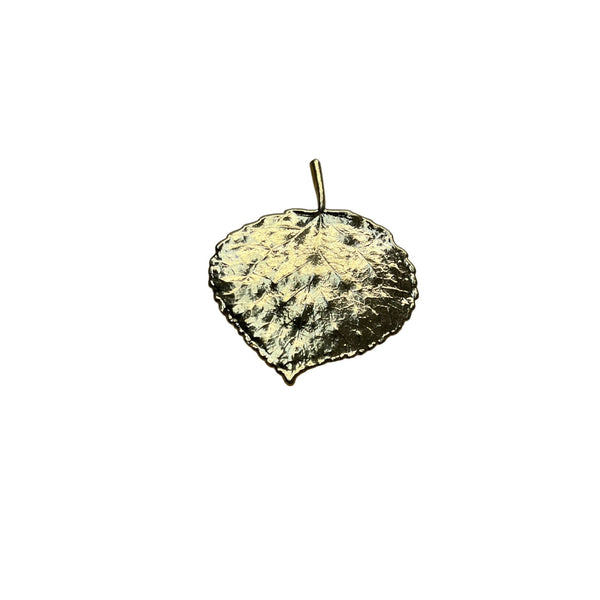 Gold Tone Leaf Brooch Pin Leaf Shape Jewelry For Women Vintage Style Elegant Accessory