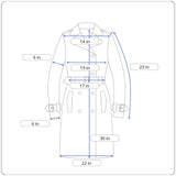 Carmen Marc Valvo Couture Croc-Embossed Leather Coat W/Faux Fur Collar