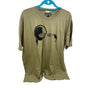 Chaser Mens Olive Graphic T-Shirt XXLarge Casual Cotton Blend Comfy Tee