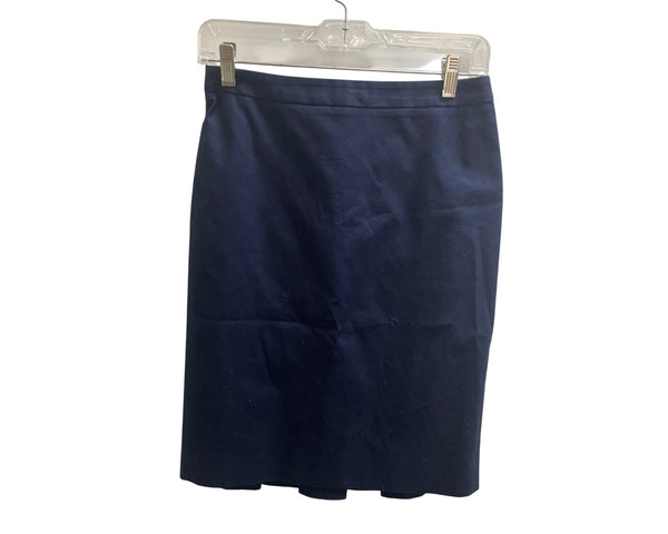 J. Crew Womens Navy Pencil Skirt Size 0