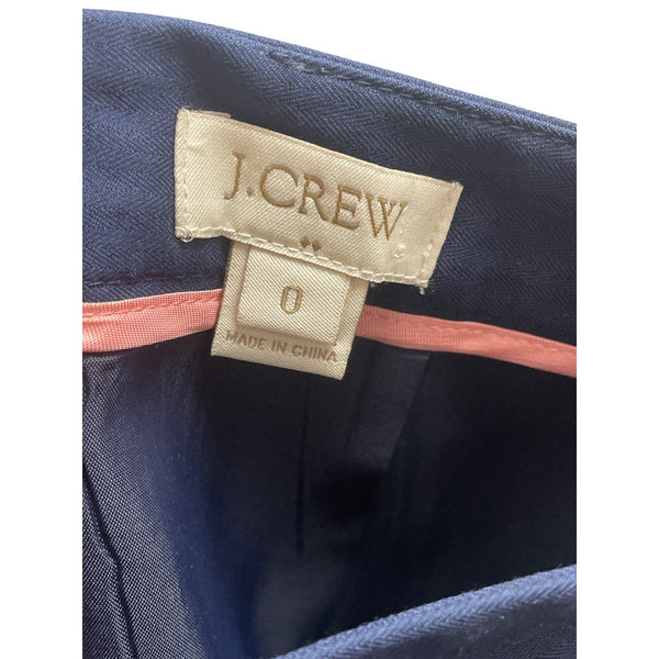 J. Crew Womens Navy Pencil Skirt Size 0