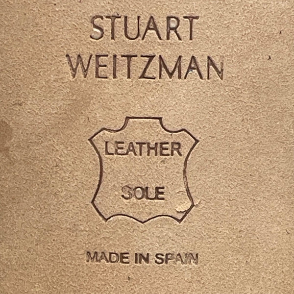 Stuart Weitzman Women’s Black Suede Ankle Strap Block Heel Sandals Size 9.5M