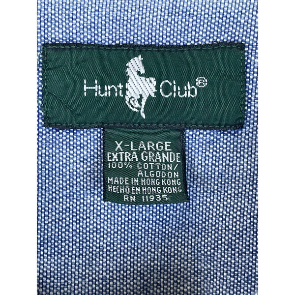 Hunt Club Mens Blue Cotton Button-Up Denim Long Sleeve Shirt X-Large