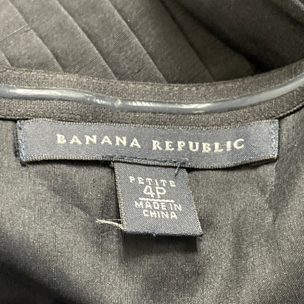 Banana Republic Women’s  Black Strapless Empire Waist Dress Petite Size 4P