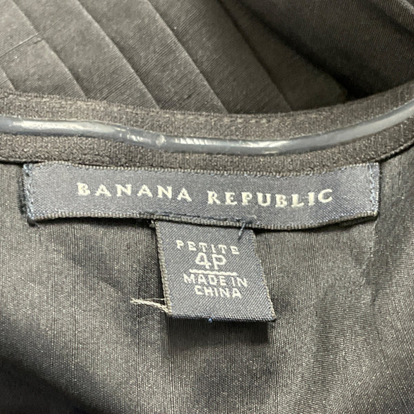 Banana Republic Women’s  Black Strapless Empire Waist Dress Petite Size 4P