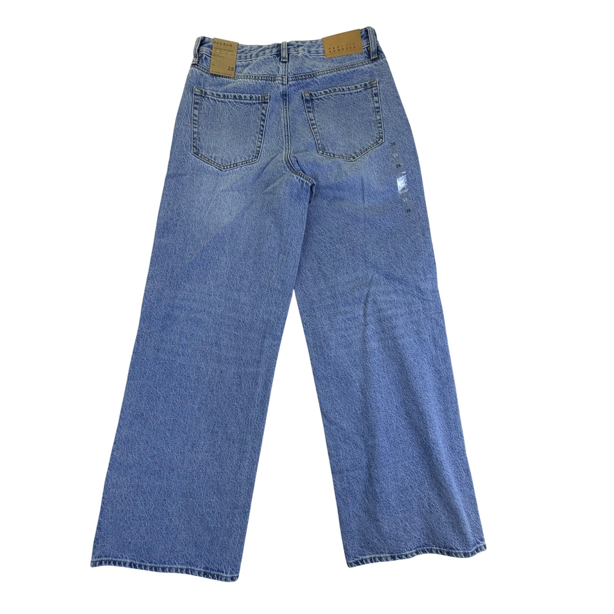 Pacsun Women’s Blue Denim High Rise Baggy Wide Leg Authentic Jeans Size 28 - New
