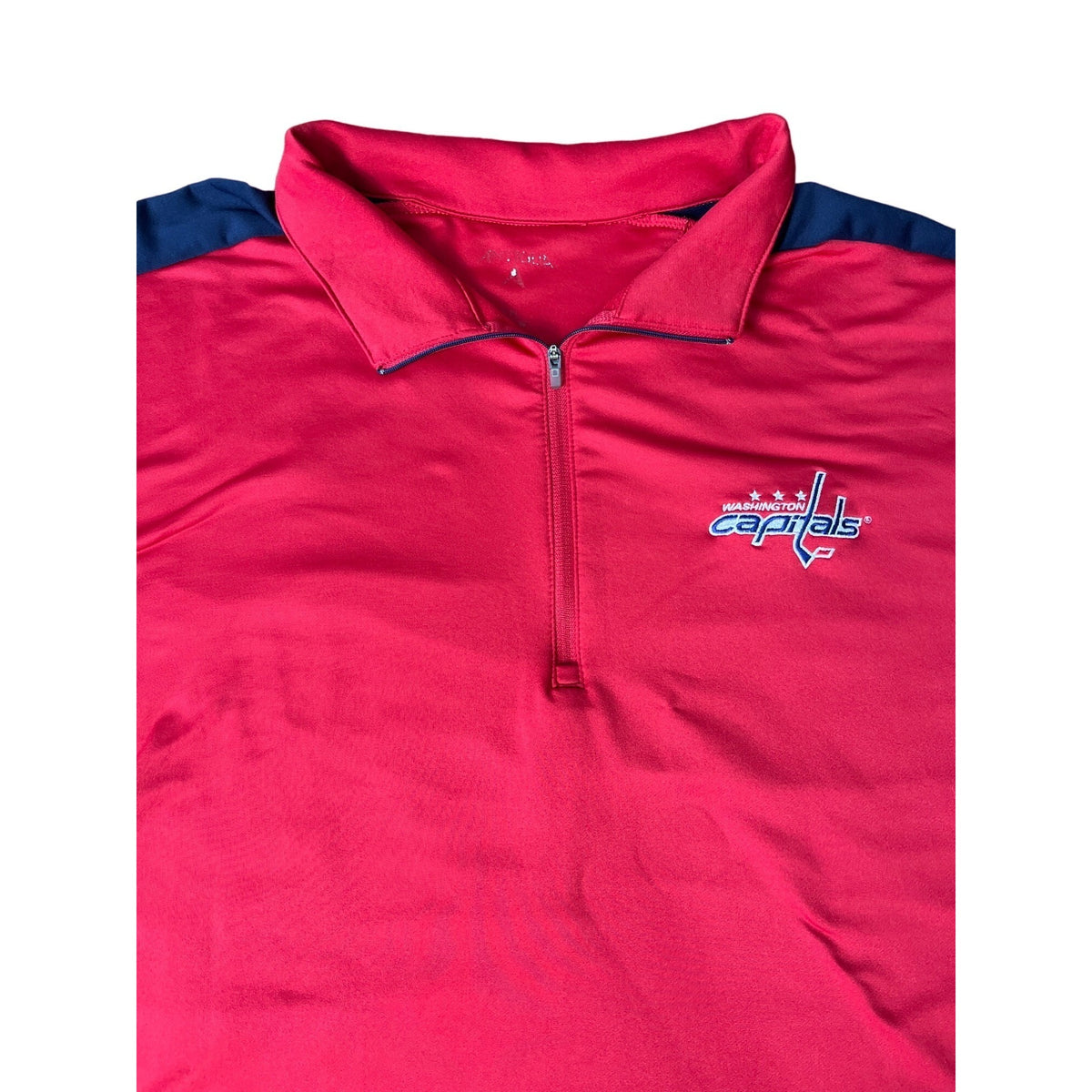 Washington Capitals  Men's Team Long Sleeve Red Polo Shirt Sz XXL